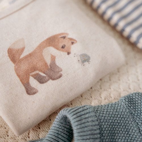 Camisola Manga Comprida - Forest Friends - Fox