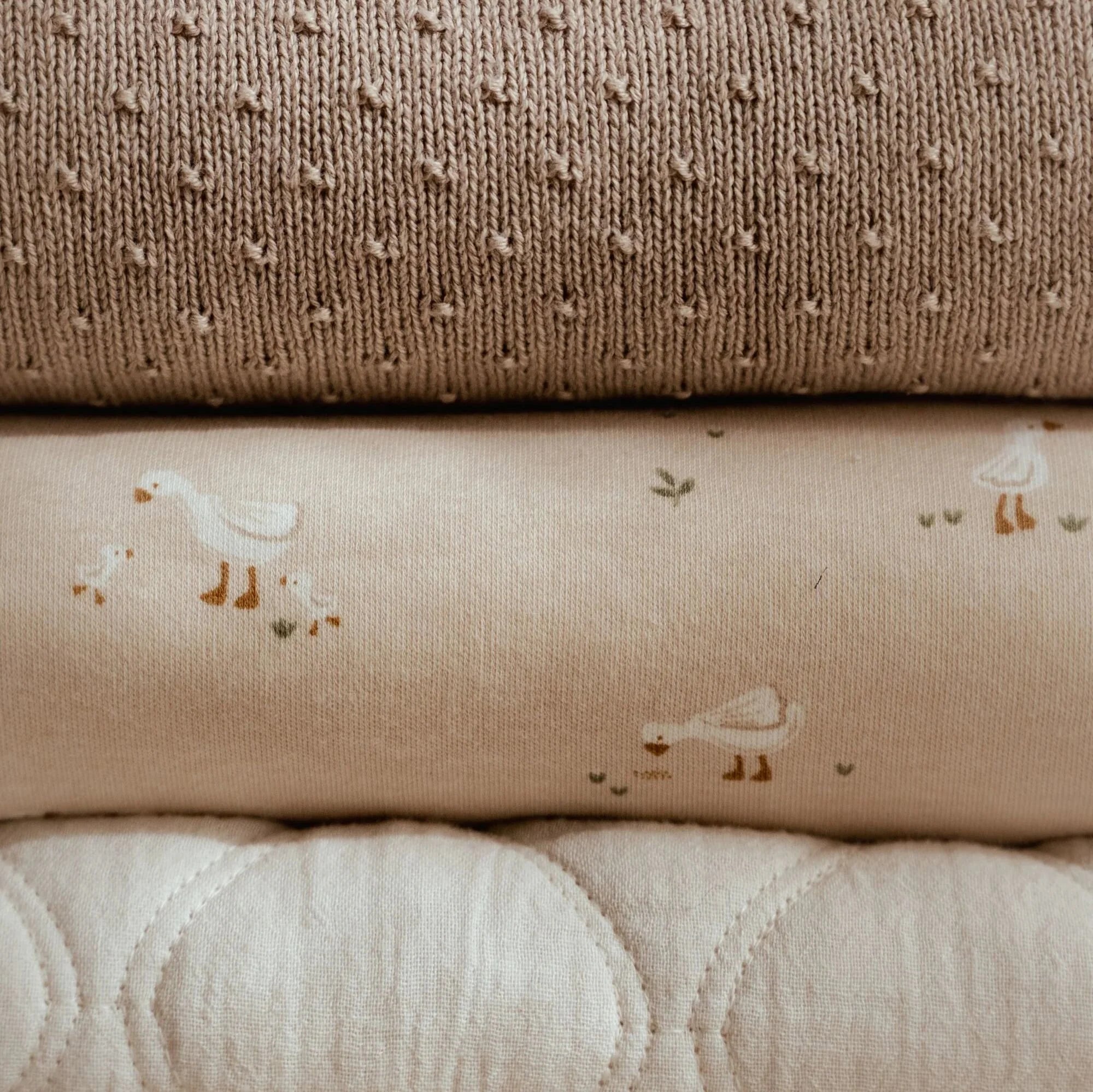 Crib blanket - Beige - Newborn Naturals - Little Goose 110X140