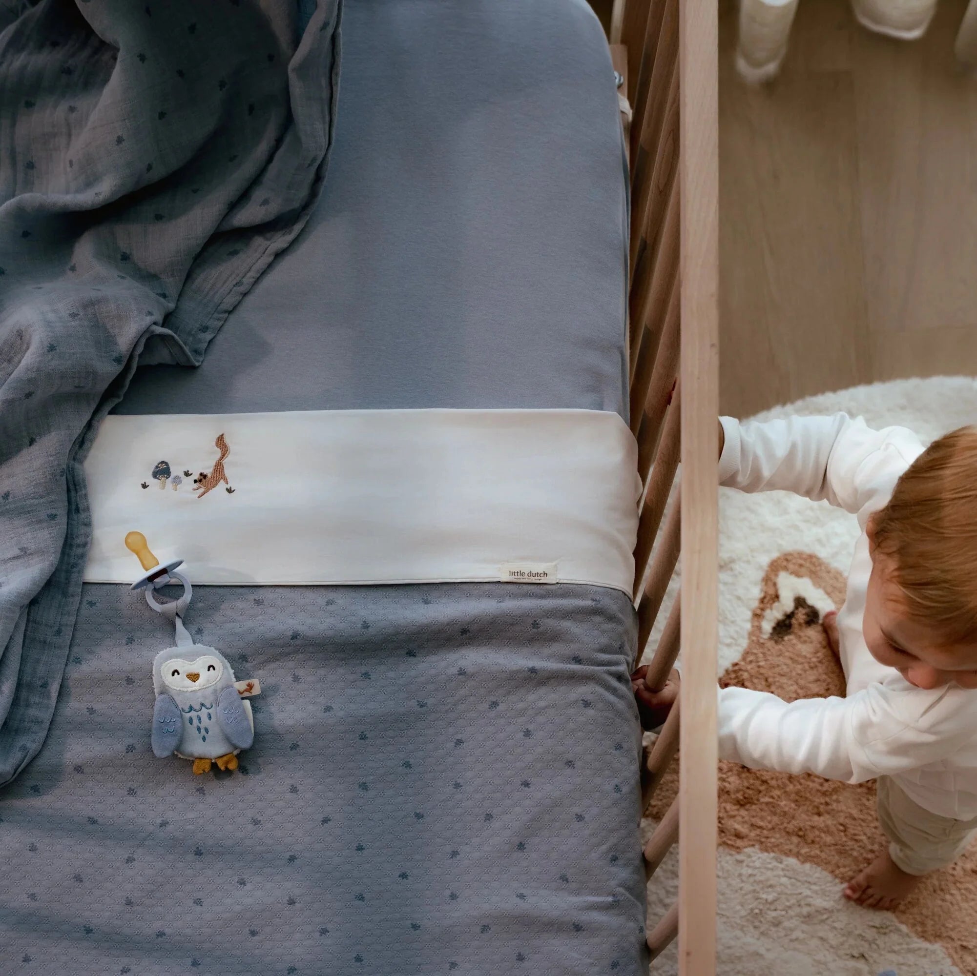Pacifier Holder – Blue Forest Friends – Little Dutch