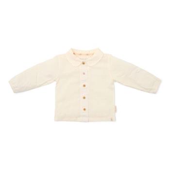 Blusa de manga larga color crema