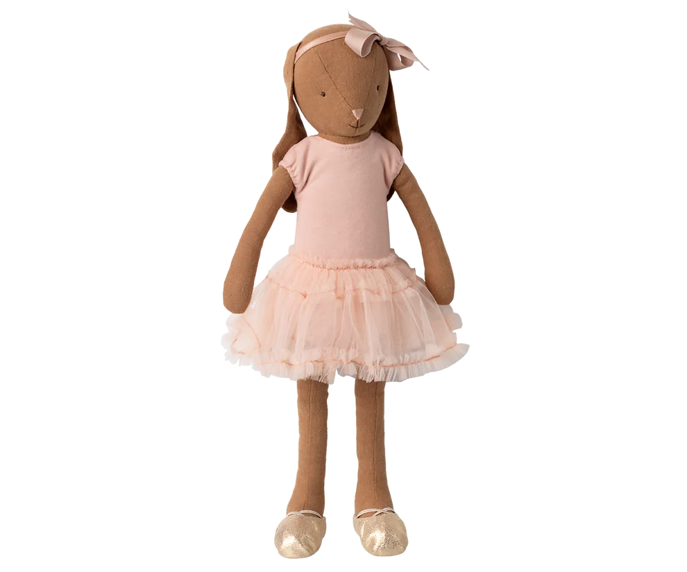 Maileg Bunny, Size 3 - Chocolate - Pink Ballet Costume
