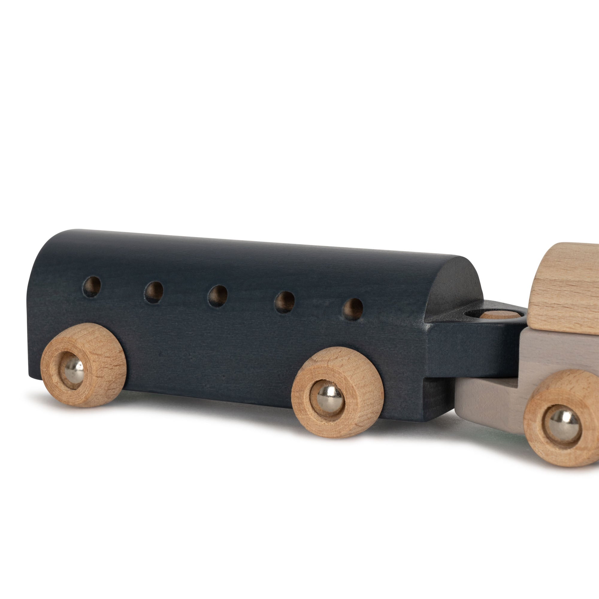 Tren de madera azul
