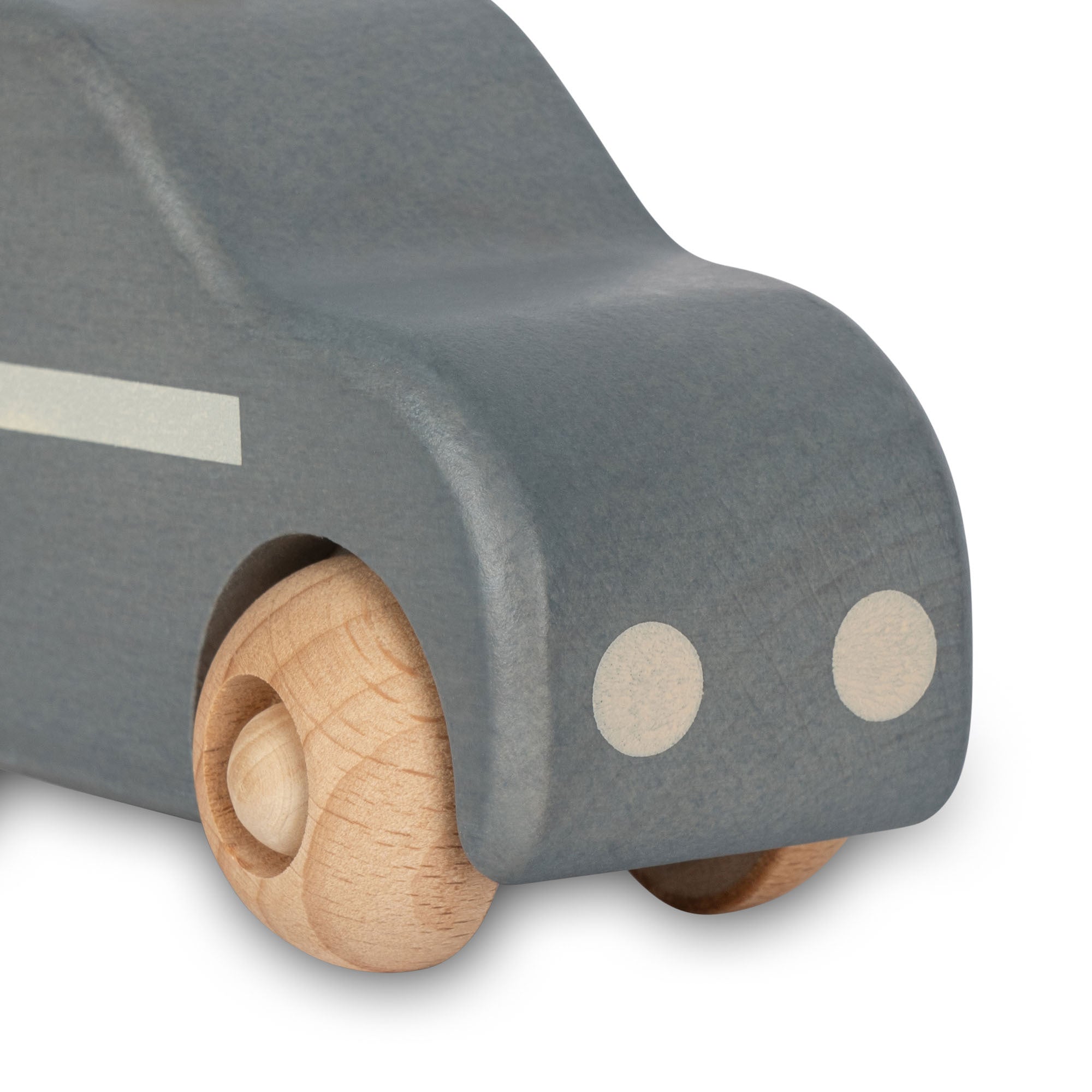 Coche de policía de madera