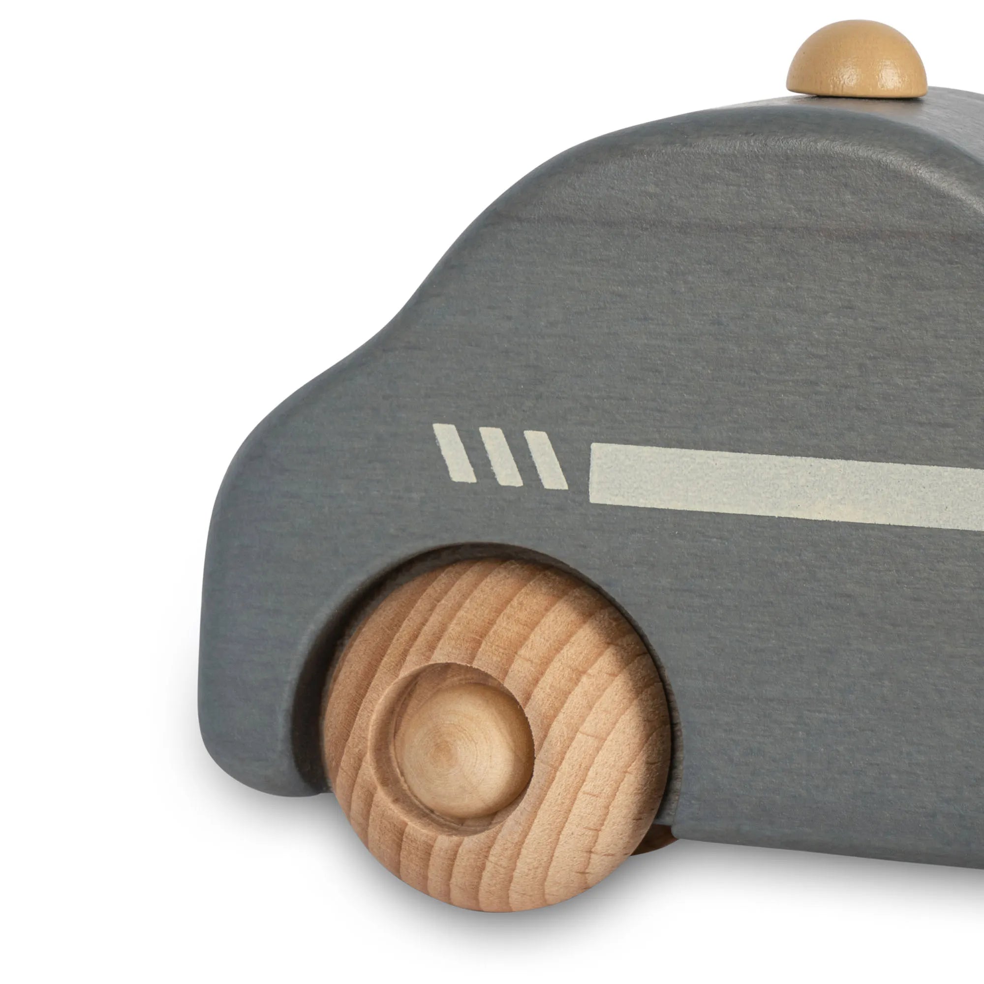 Coche de policía de madera