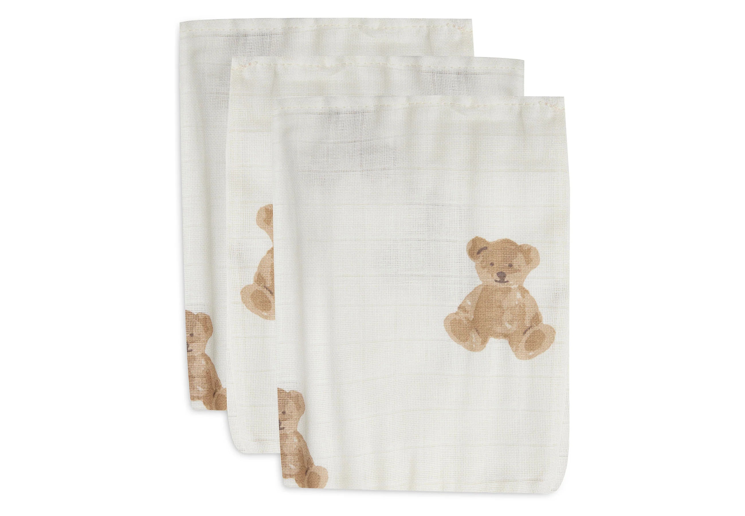 "Teddy Bear" muslins (Pack of 3)