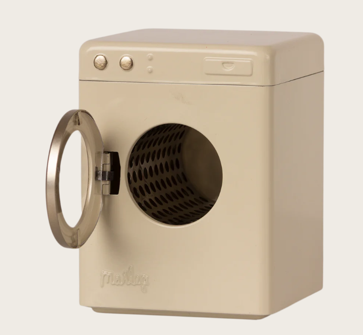 Máquina de lavar roupa em miniatura