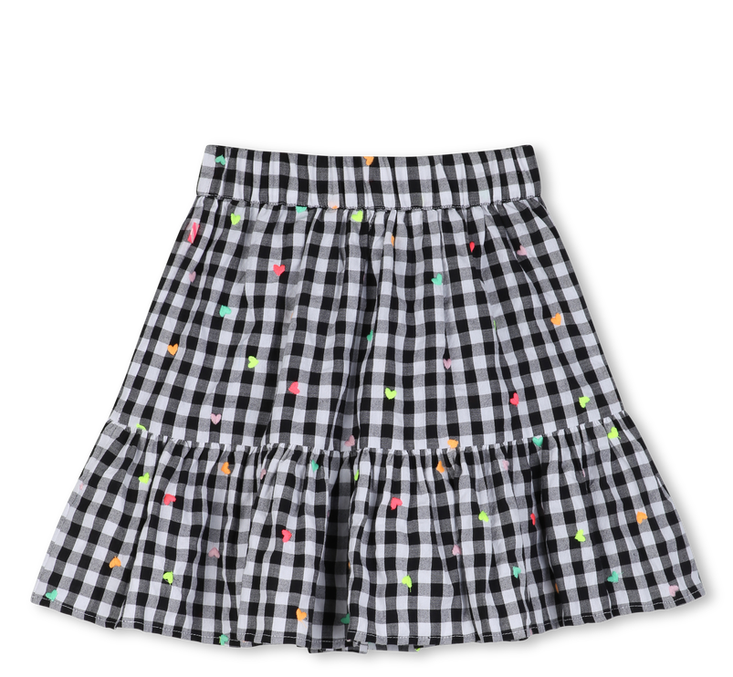 Falda de Algodón con Corazones - Billieblush