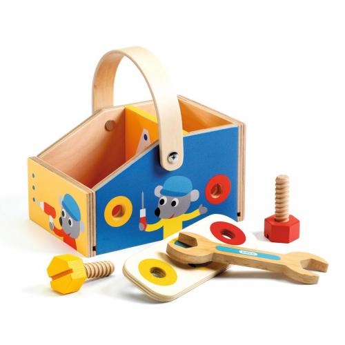 Caja de herramientas de madera