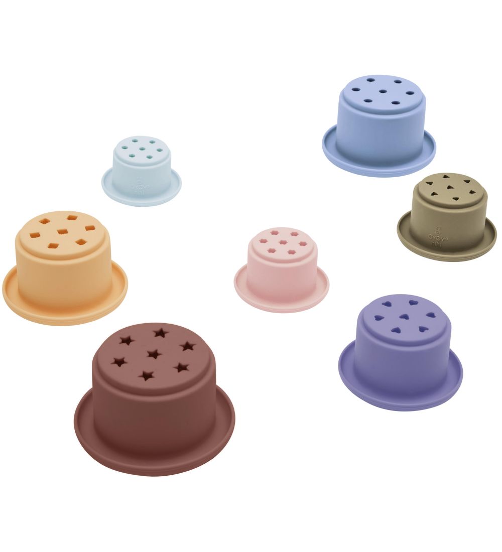 Stackable silicone bowls