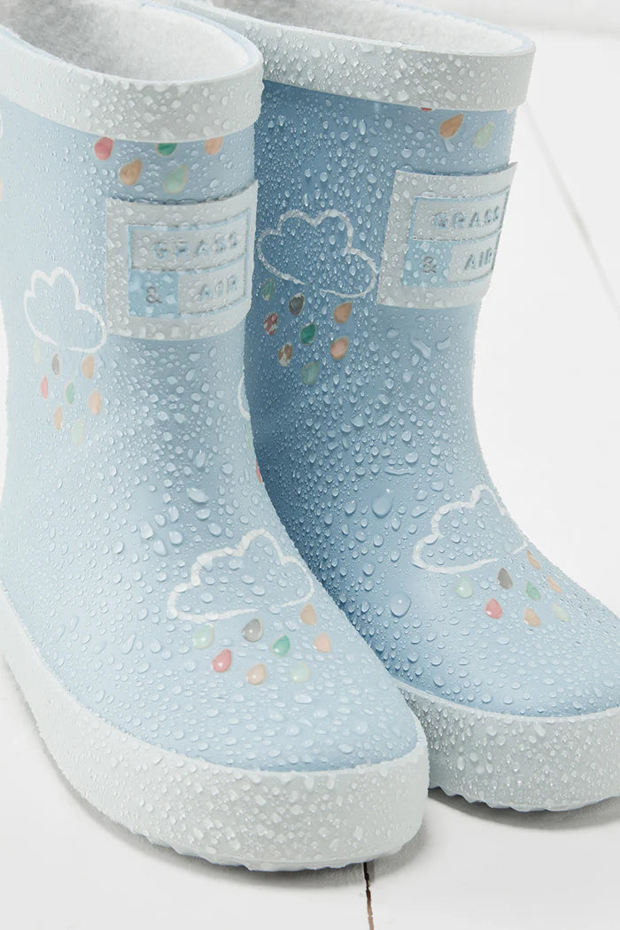 Galochas - nuvens com chuva muda de cor!