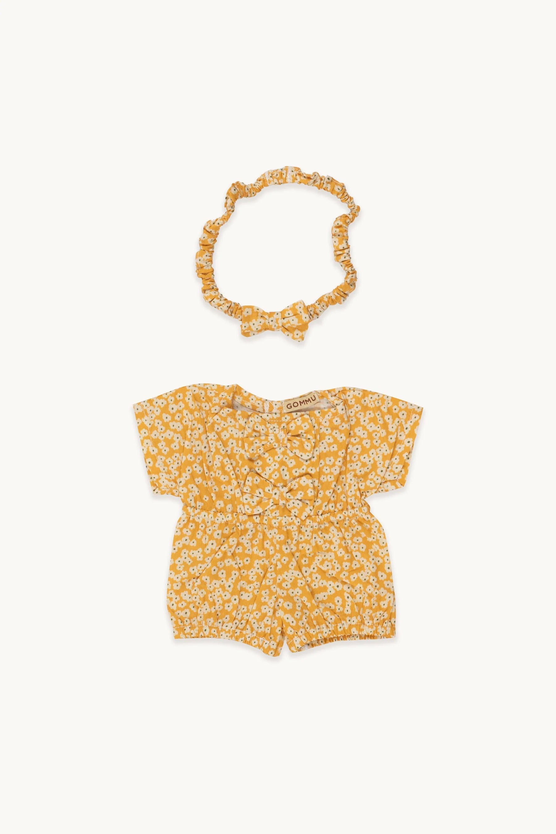 Gommu Yellow Flowers - Suit and Bow Tie