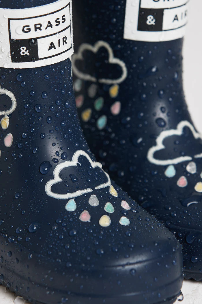 Galochas - nuvens com chuva muda de cor!