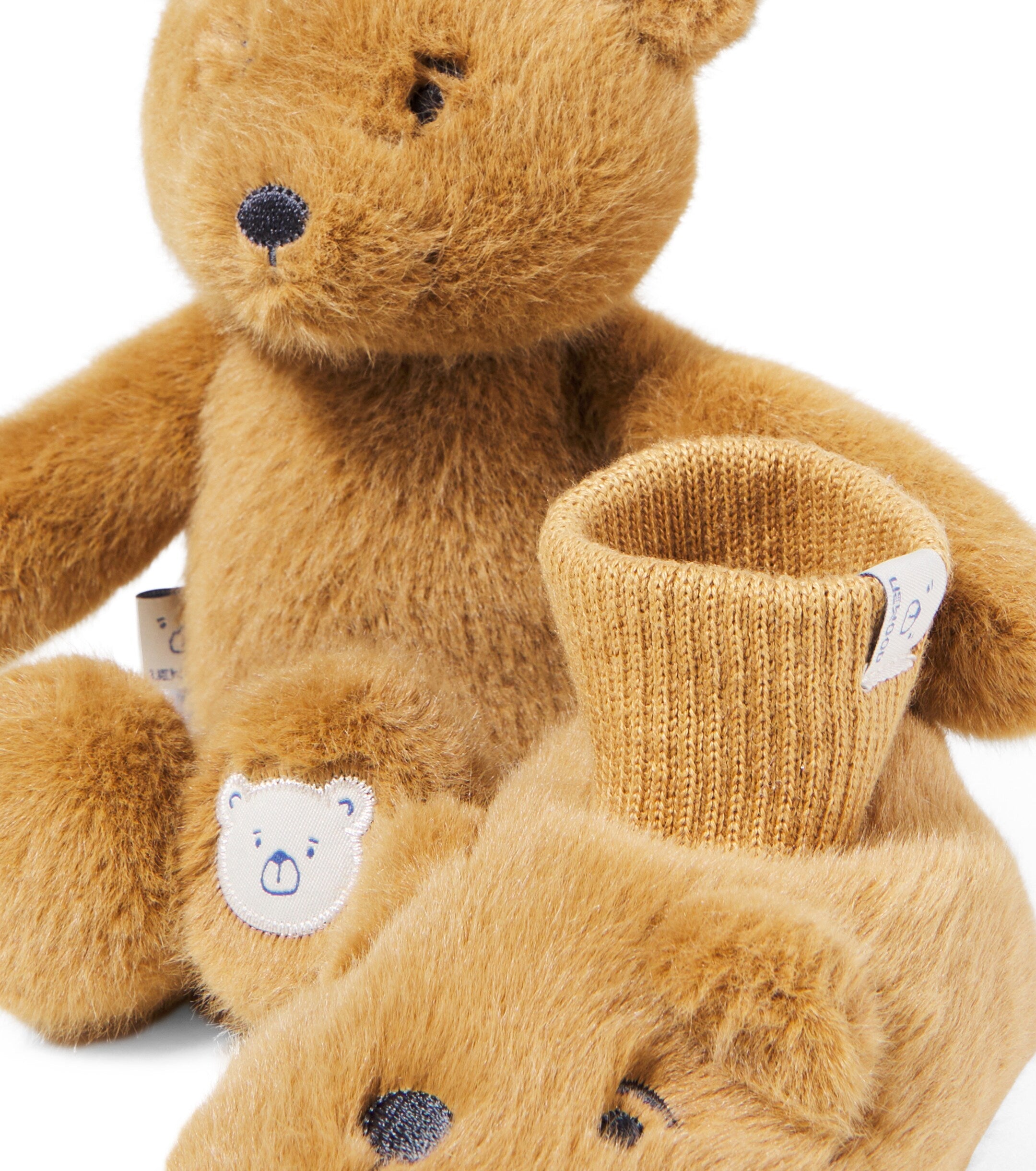 Conjunto de nascimento – Peluche + Botinhas (Urso ou Coelho)