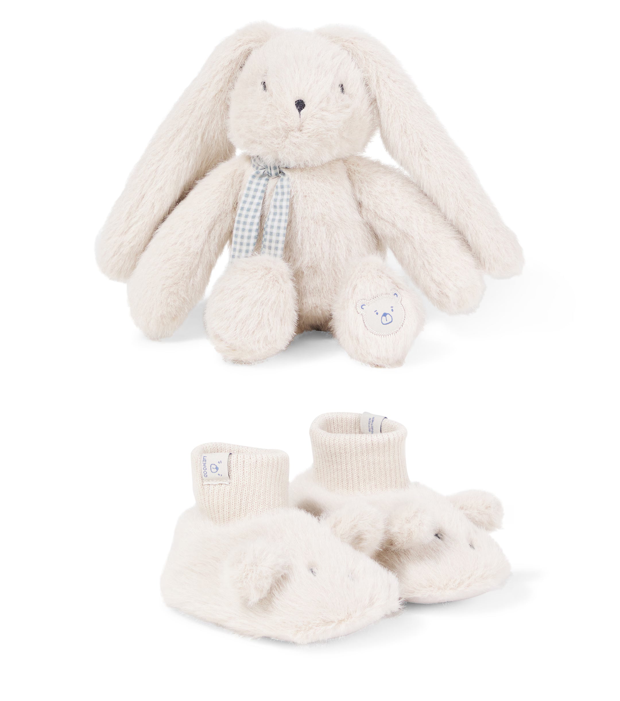 Conjunto de nascimento – Peluche + Botinhas (Urso ou Coelho)
