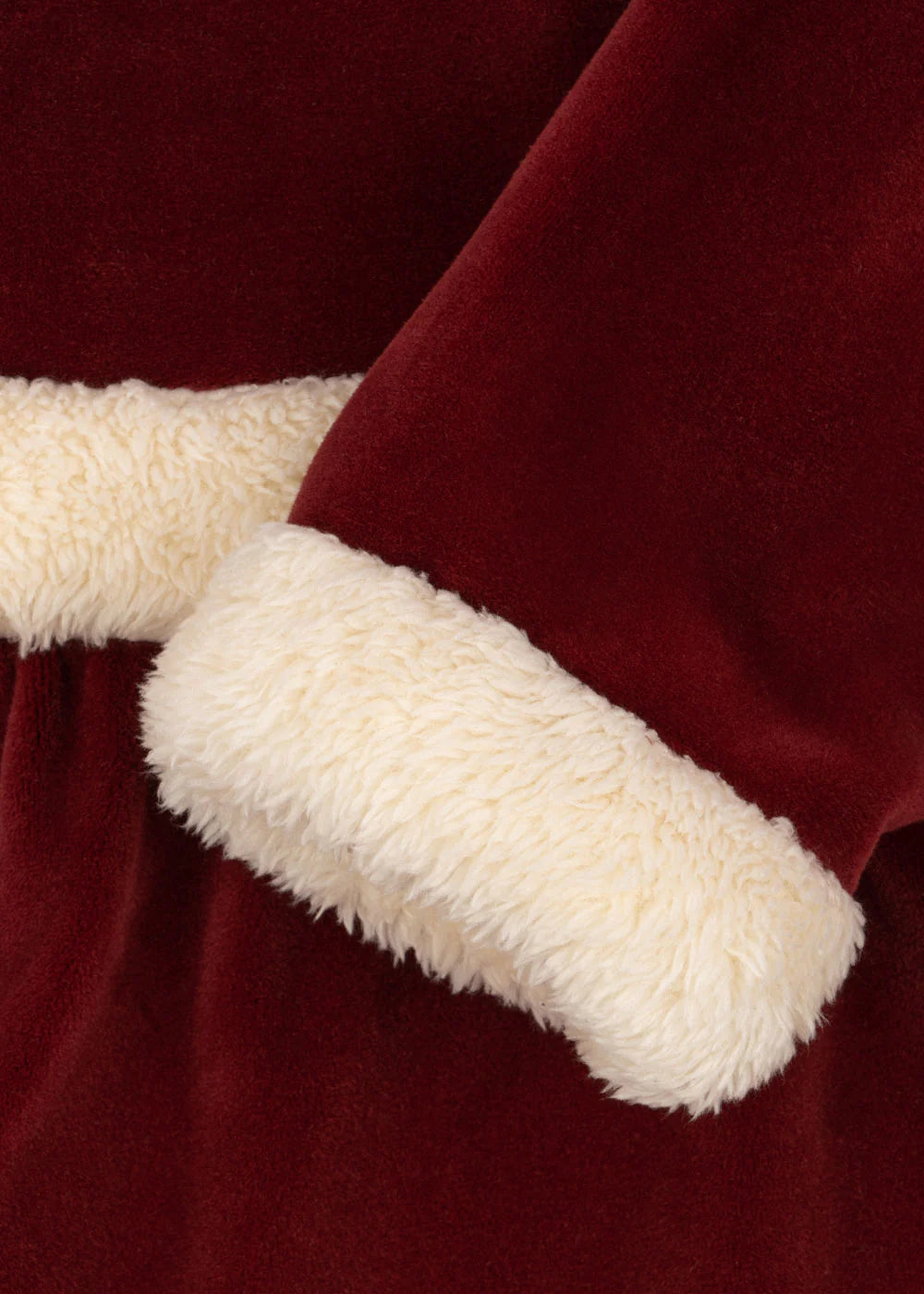 Vestido Clássico de Natal — Veludo Vermelho | Konges Sløjd