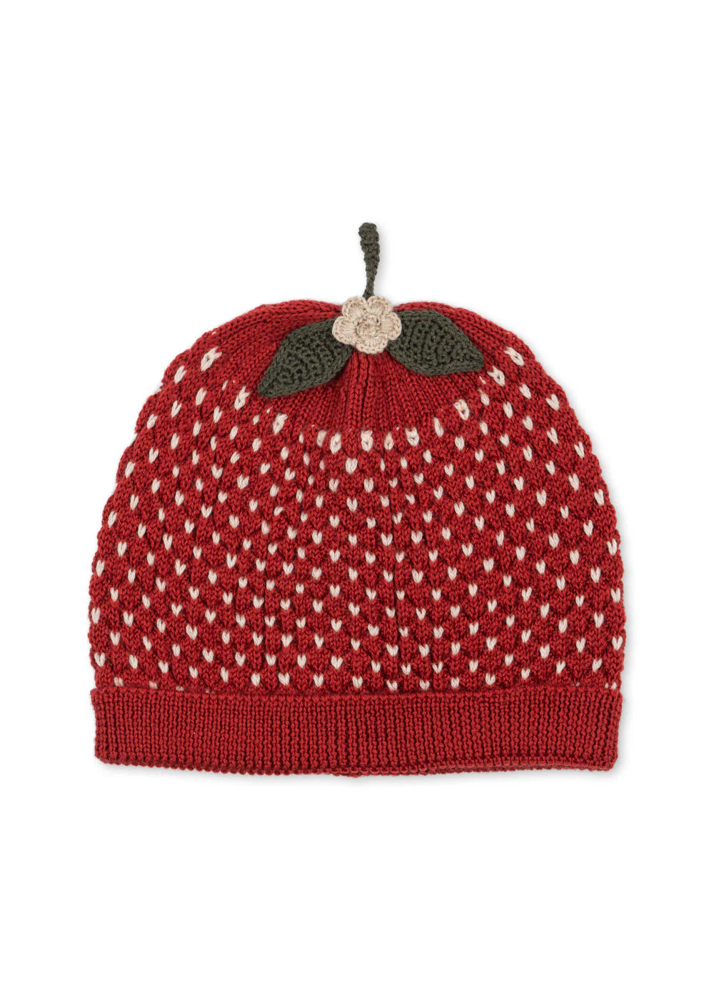 Gorro Strawberry em Lã Merino