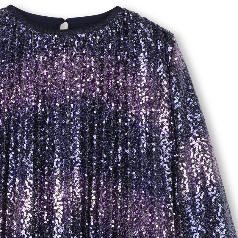 Vestido Plissado com Lantejoulas BILLIEBLUSH