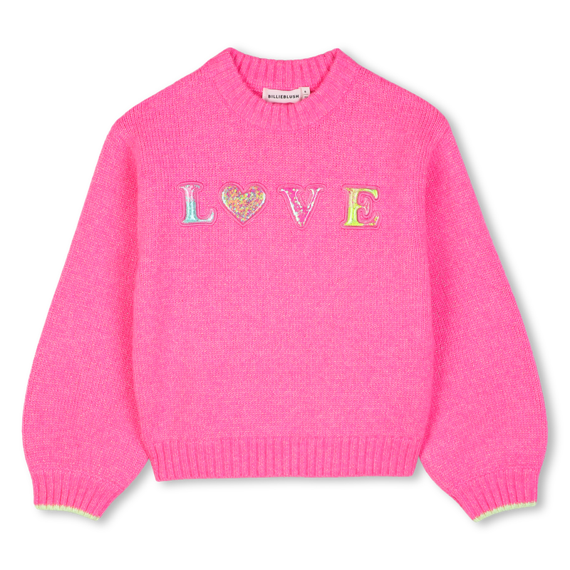 Camisola de Malha Felpuda com Lantejoulas BILLIEBLUSH