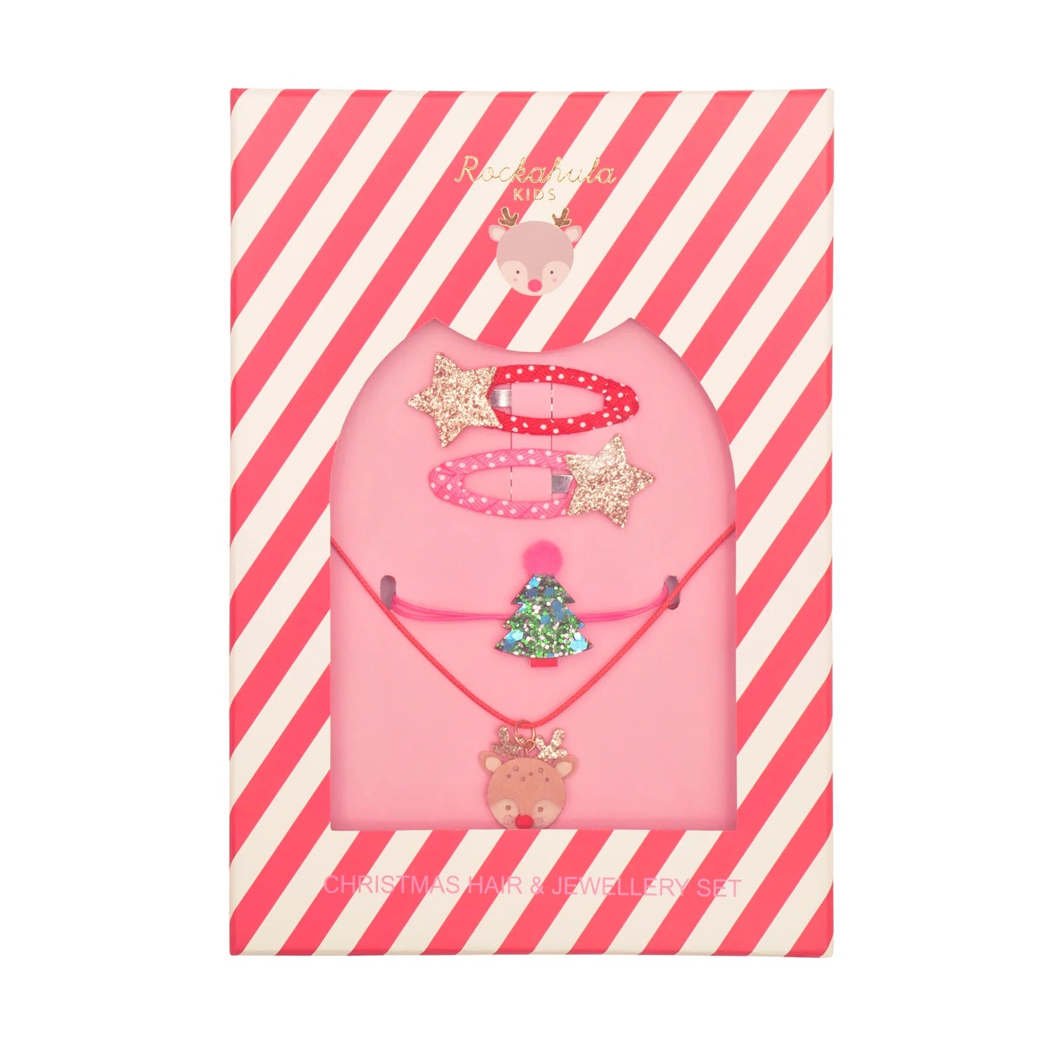 Conjunto de gancho y collar navideño
