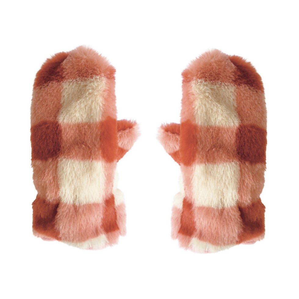 Guantes "Cuadros Coral"