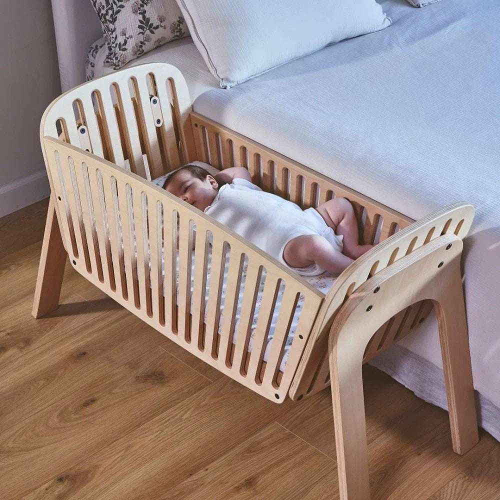 KODO Beech Co-Sleeping Crib with Mattress