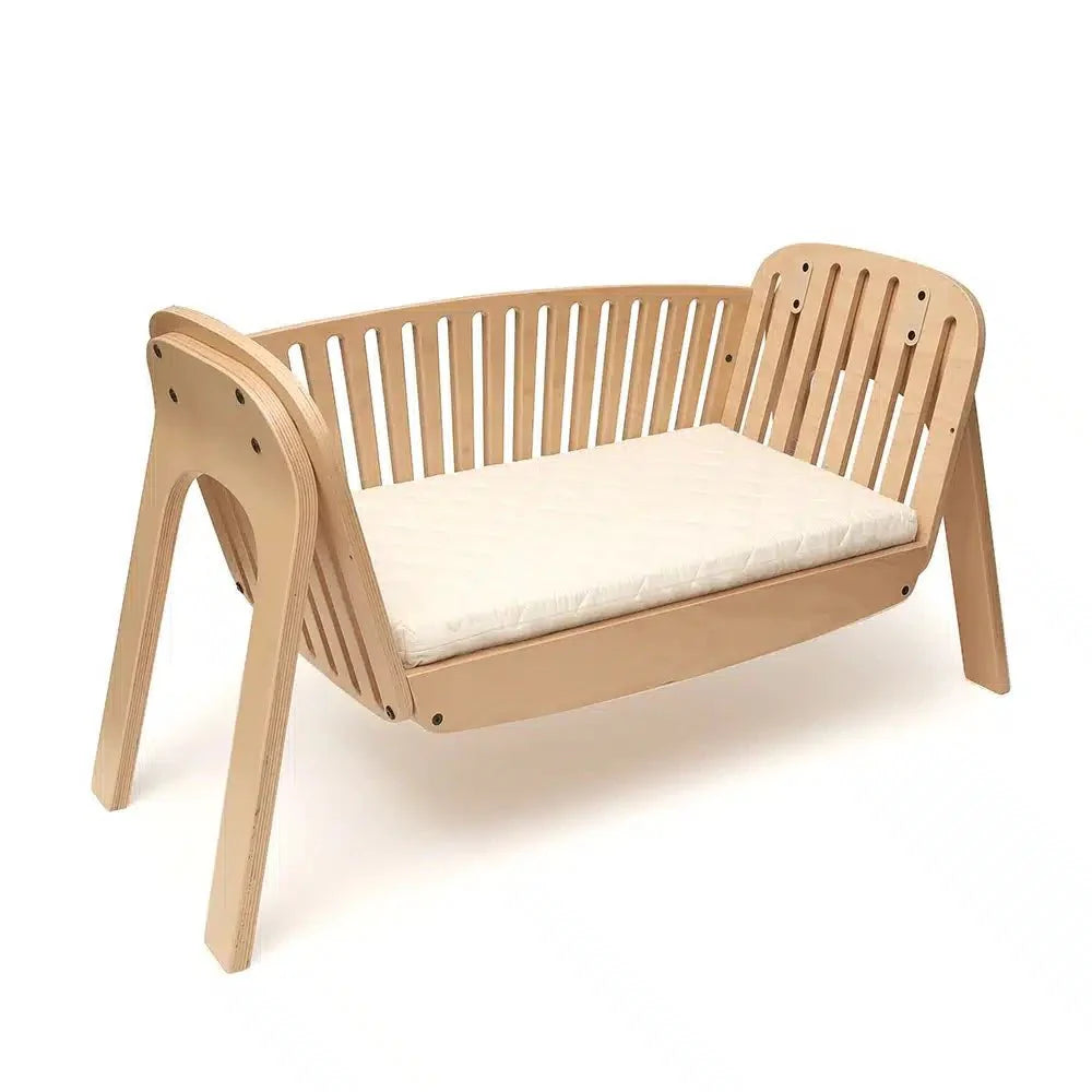 KODO Beech Co-Sleeping Crib with Mattress