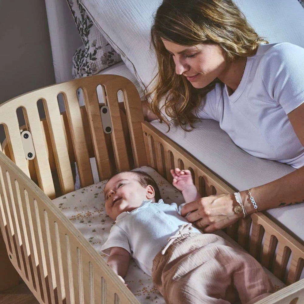 KODO Beech Co-Sleeping Crib with Mattress