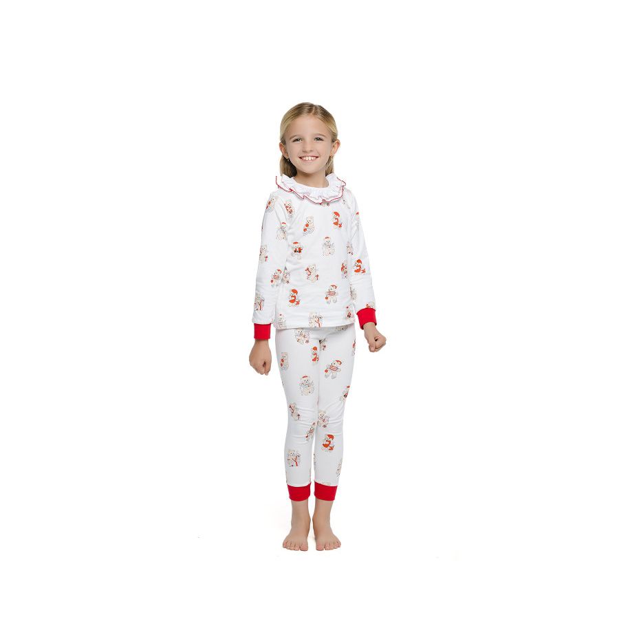 Pijama de niña "Ositos de Navidad"