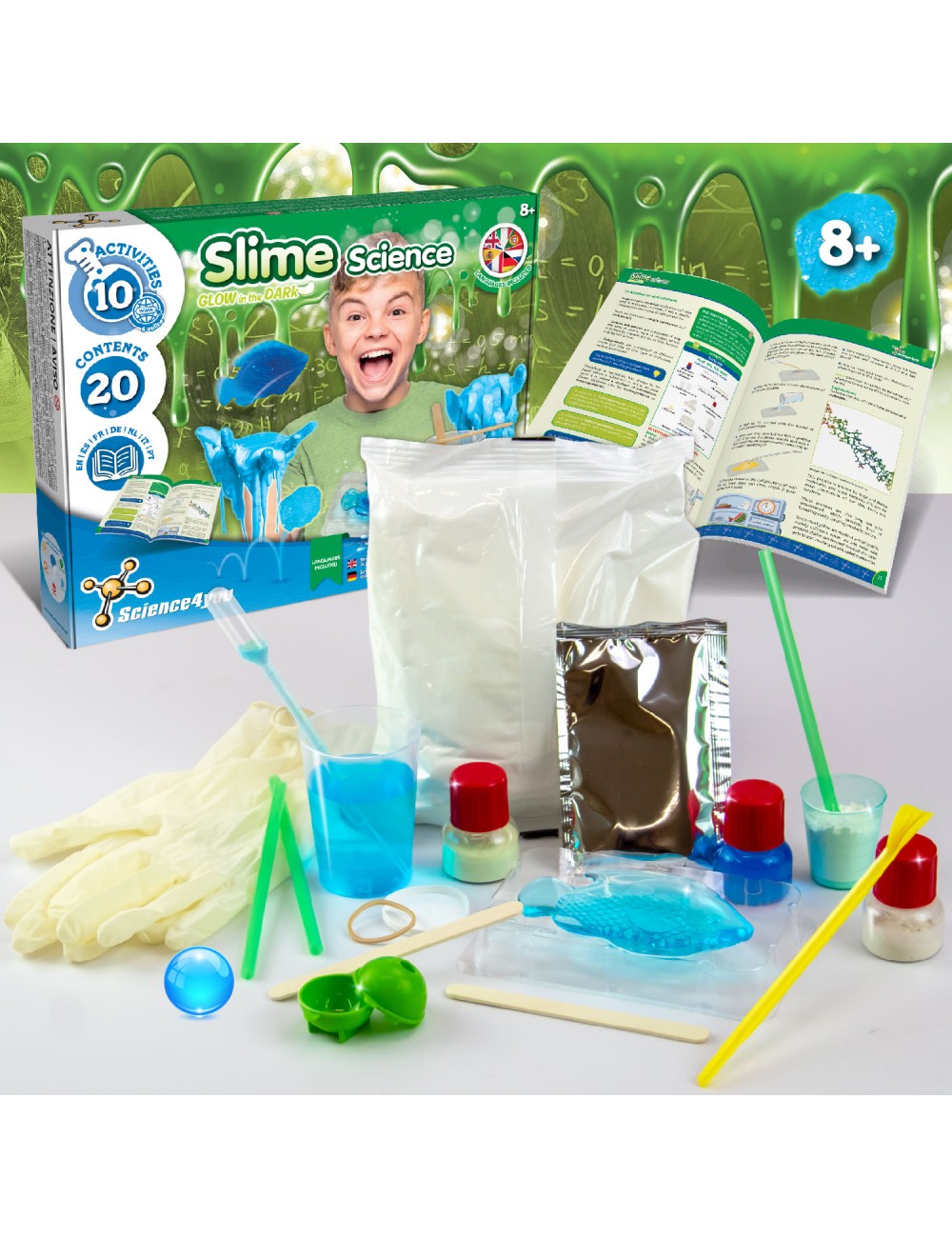 Fábrica de Slime Brilha no Escuro