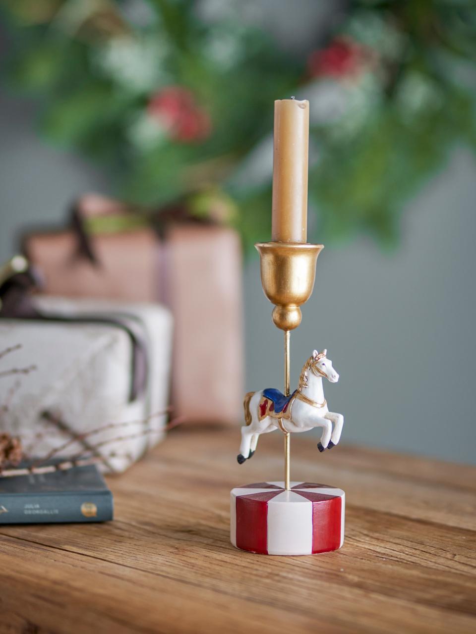 Porta-velas Cavalinho de Natal