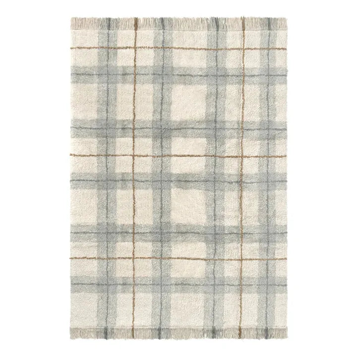 Tapete Lavável Tartan Blue Sage