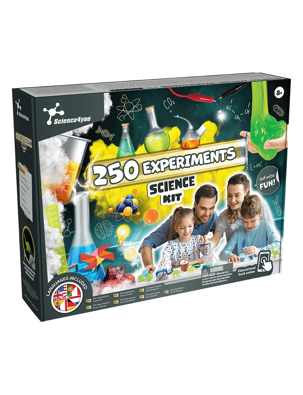 Super Mega Kit de Ciências 250 Experiências
