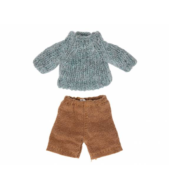 Maileg – Conjunto de punto (camiseta y pantalón) para el ratón Gran Hermano