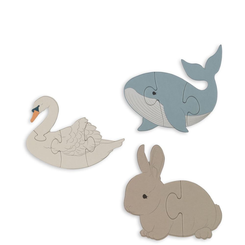 Rompecabezas evolutivo de 3 pasos - Animales
