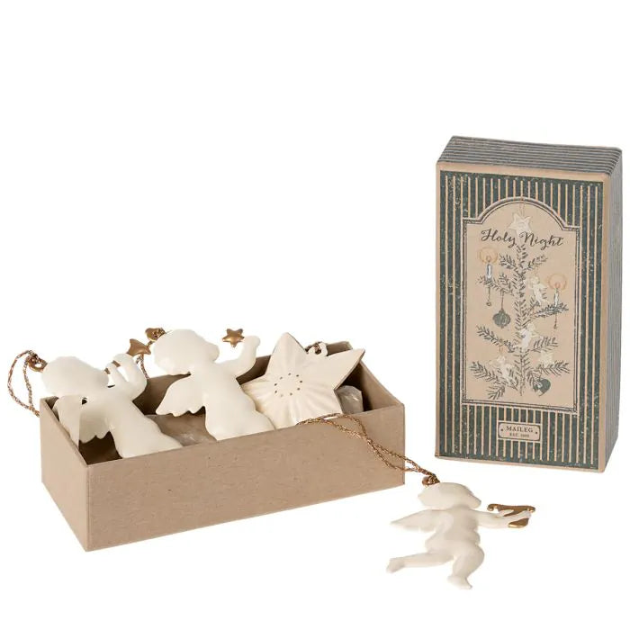 Maileg – Conjunto de Enfeites Metálicos Noite Santa