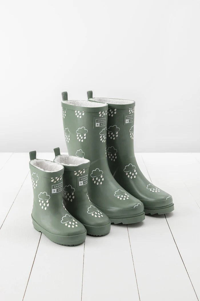 Galochas - nuvens com chuva muda de cor!