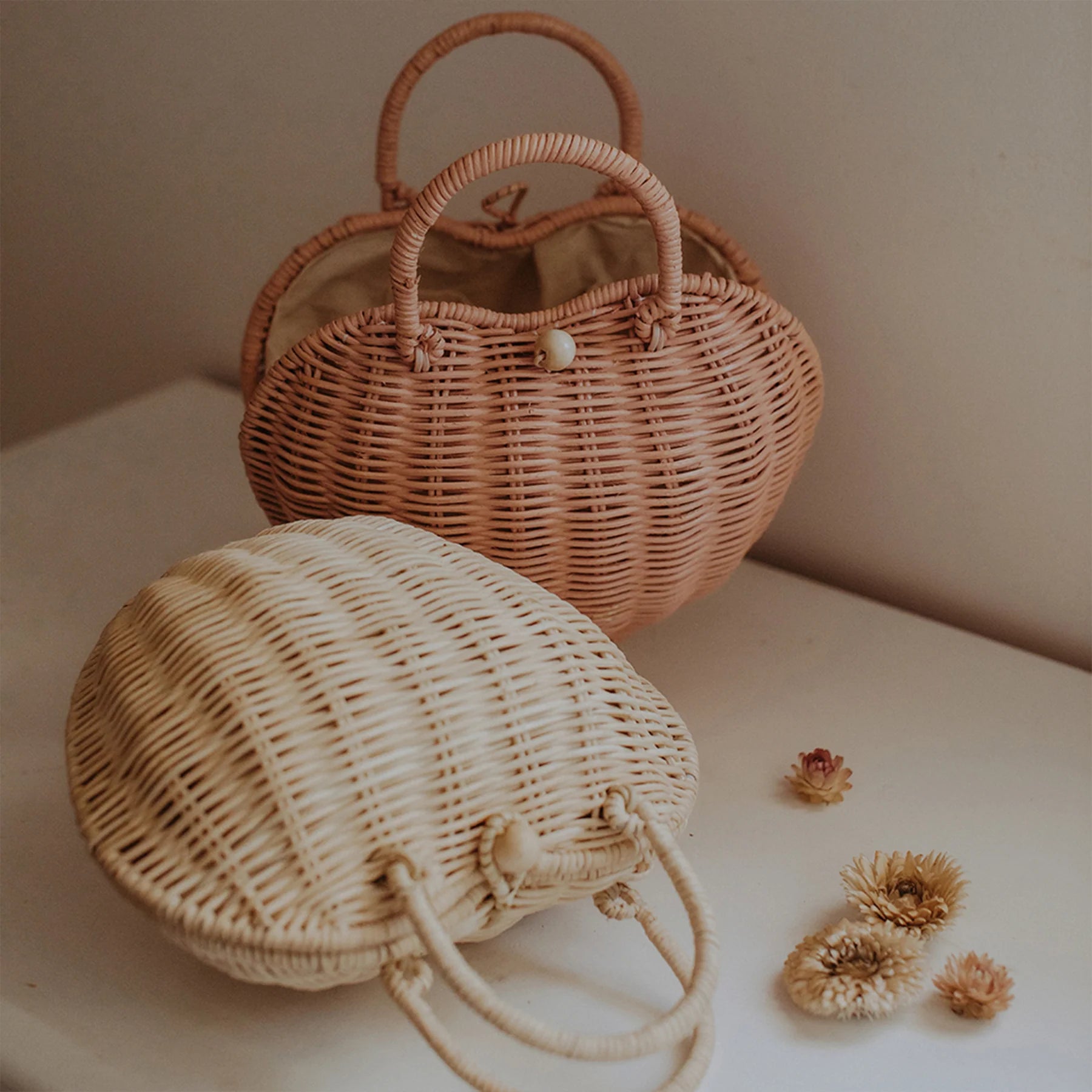 Mala em Rattan Olli Ella – Luvya Bag Rose