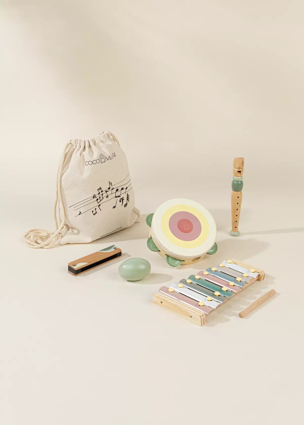 Conjunto de Instrumentos Musicais de Madeira