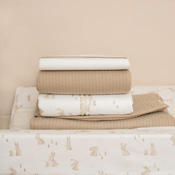 Summer blanket for crib Pure Beige