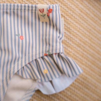Cueca de banho - Azul - Sunny Flowers