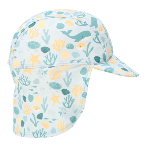 Sombrero de pez amarillo y verde