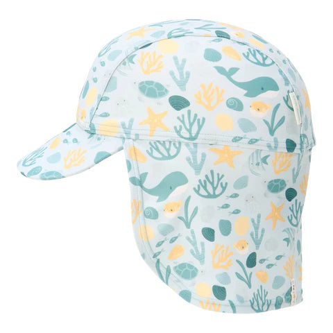 Sombrero de pez amarillo y verde