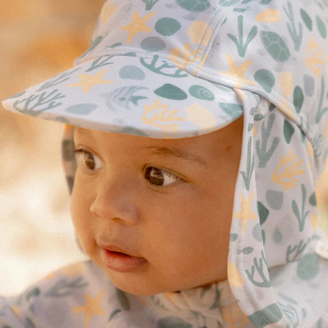 Yellow and green fish hat