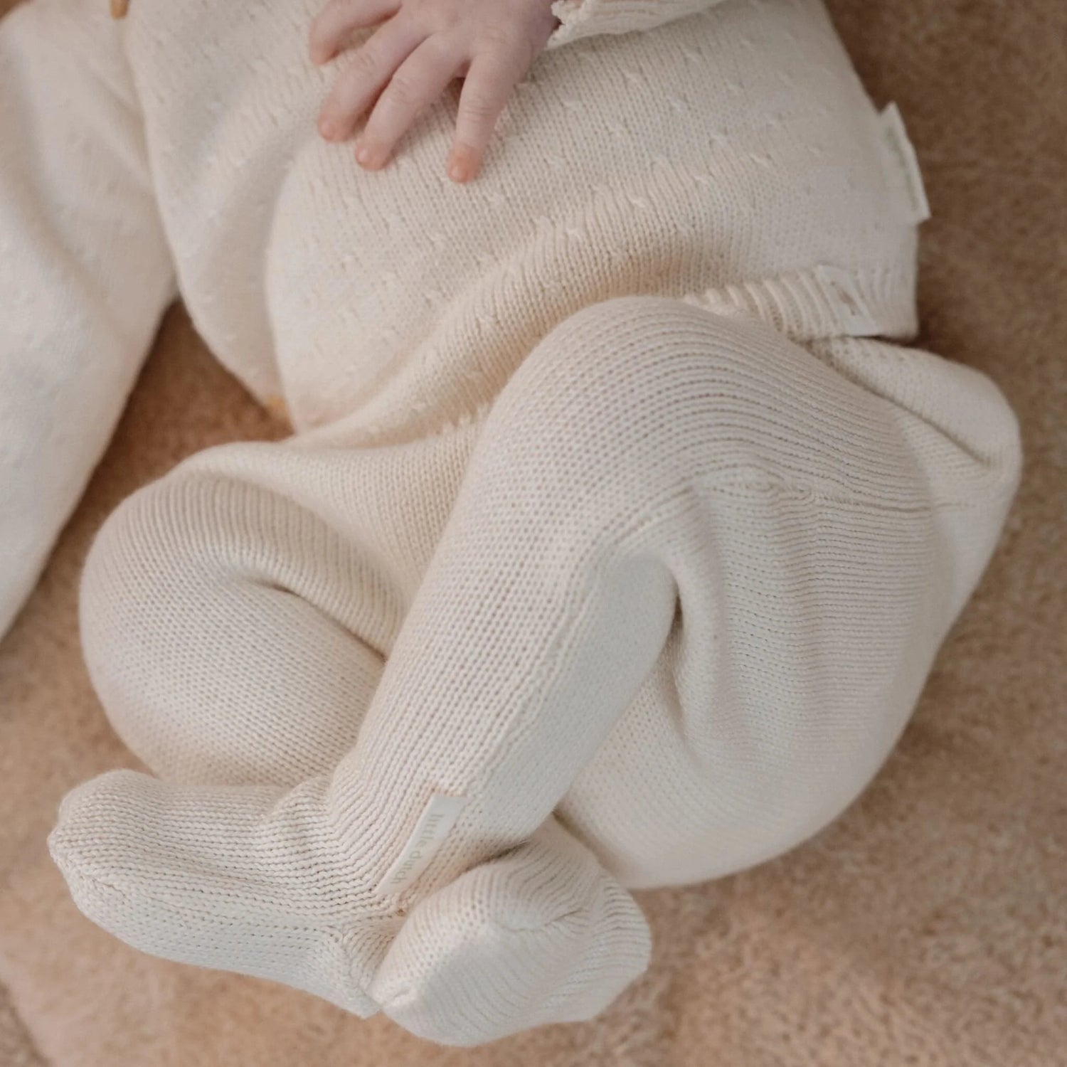 Little Dutch – Calças de Malha com Pé – Newborn Naturals