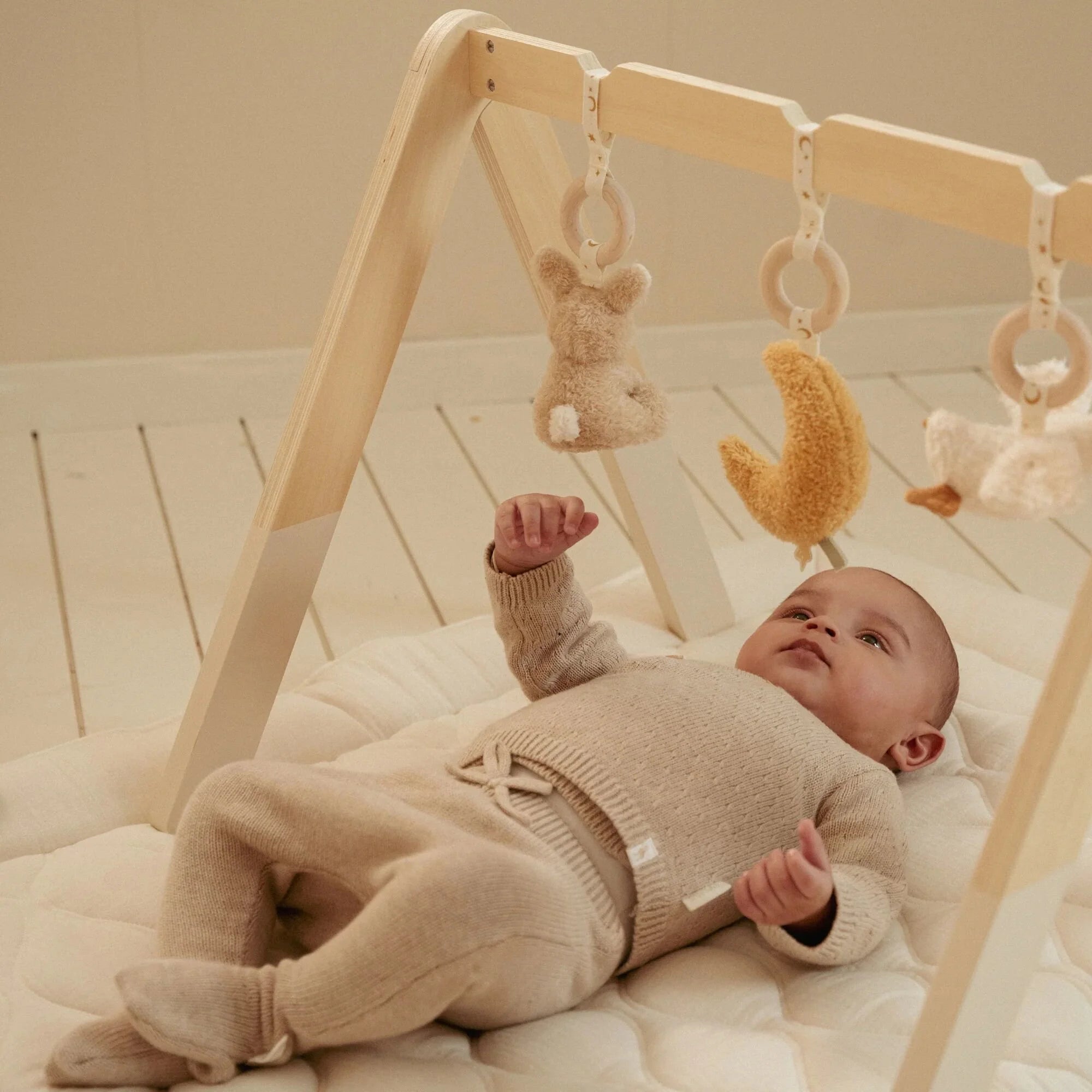 Little Dutch – Calças de Malha com Pé – Newborn Naturals