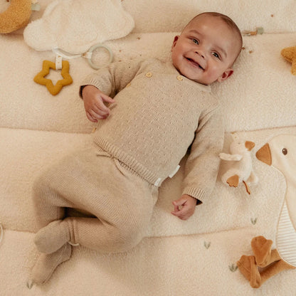 Little Dutch – Calças de Malha com Pé – Newborn Naturals