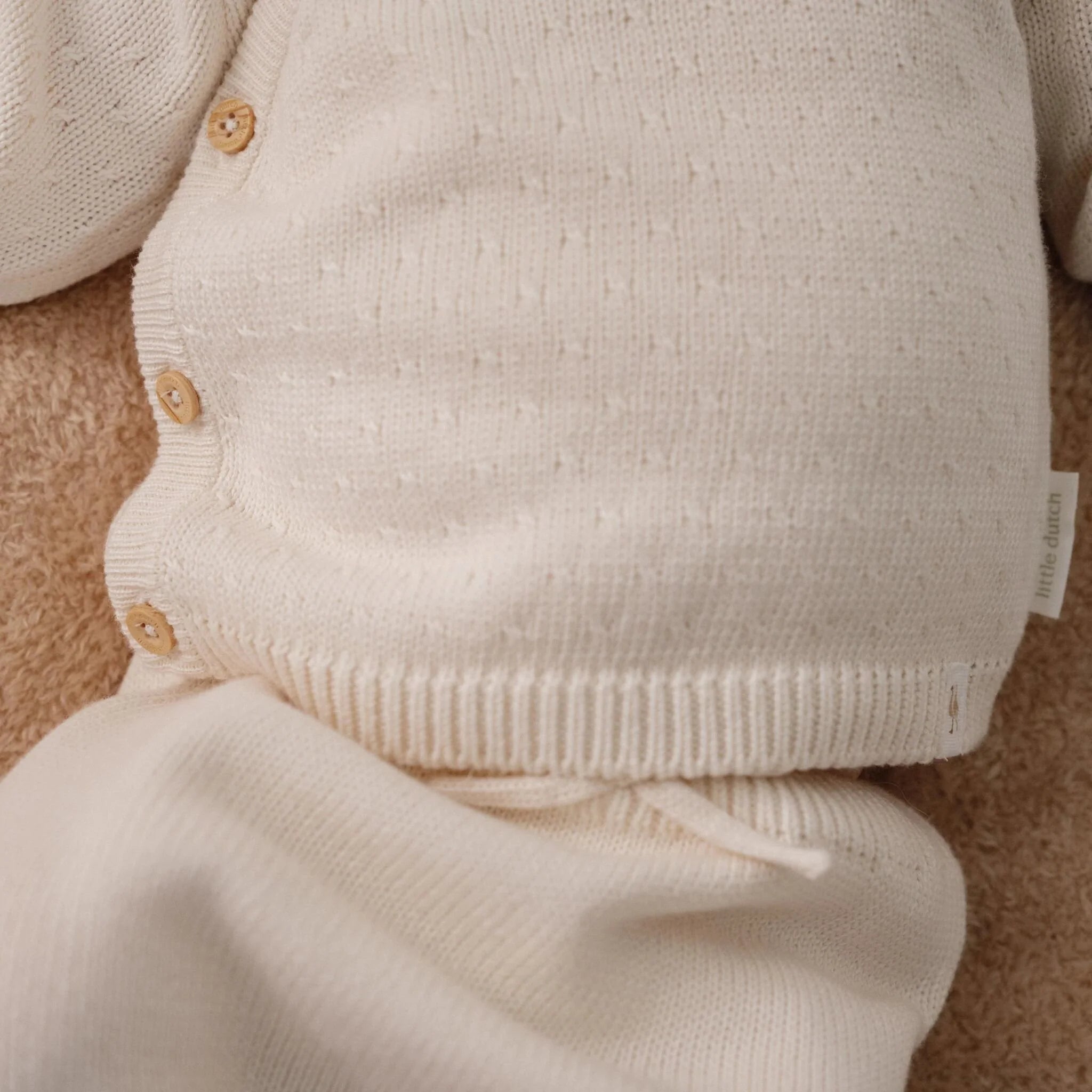 Little Dutch – Cardigan de malha – Newborn Naturals