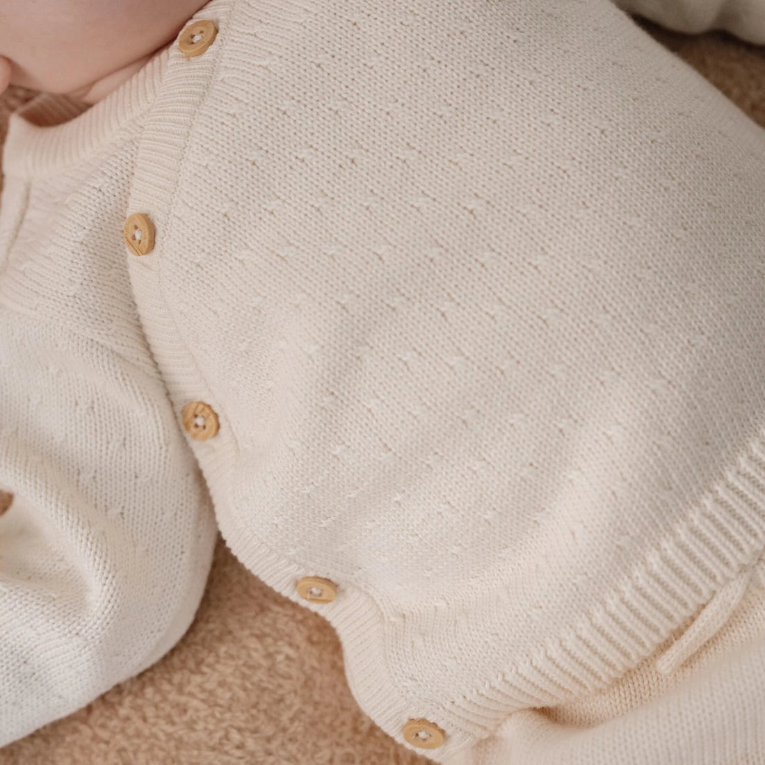 Little Dutch – Cardigan de malha – Newborn Naturals