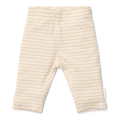 Little Dutch – Legging Bege às Riscas – Newborn Naturals