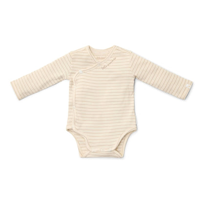 Little Dutch – Body Cruzado Manga Comprida Bege Newborn Naturals
